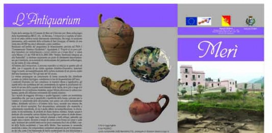 TURISMO CULTURALE: DOMENICA INAUGURAZIONE DELL’ANTIQUARIUM E DEL MUSEO D’ARTE A MERI’
