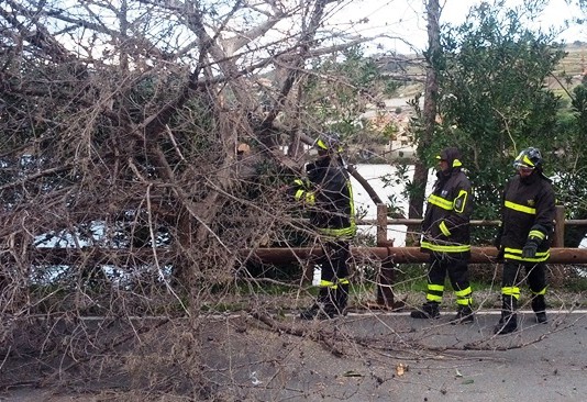 MALTEMPO: FORTI RAFFICHE DI VENTO, EOLIE SENZA COLLEGAMENTI, A GANZIRRI ALBERI DIVELTI