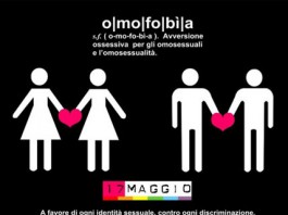 GIORNATA INTERNAZIONALE CONTRO L’OMOFOBIA: IMPARIAMO IL RISPETTO