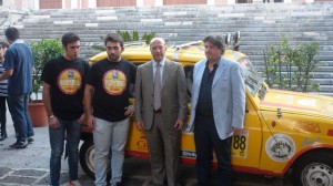 Il Rettore con Il TEam di ME4AFRICA e il Prof Cupaiolo