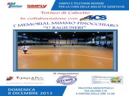 AICS, SIMPLY E TELETHON INSIEME PER LA RICERCA IN OCCASIONE DEL “1° MEMORIAL MIMMO FINOCCHIARO”