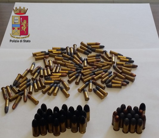 CAPO D’ORLANDO: SCOVATE DALLA POLIZIA 145 CARTUCCE DI VARIO CALIBRO