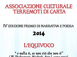 PREMIO LETTERARIO TERREMOTI DI CARTA: ENTRO IL 30 APRILE LE ISCRIZIONI
