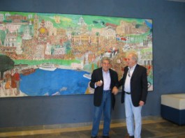 CONSEGNATO STAMANI AL COMUNE DI MESSINA UN DIPINTO DI ANTONINO RIGANO DEDICATO ALLA CITTA’ NEGLI ANNI ’50