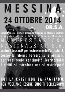 orsa sciopero 24 ottobre 2014