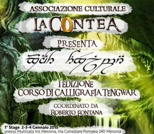 Corso di calligrafia Tengwar organizzato da La Contea, in scadenza termini per le iscrizioni