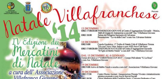 Villafranca Tirrena. Calendario delle feste ricco di eventi tra musica, animazione, presepi “mini” e viventi