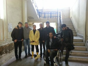 visita al 4° quartiere di Stefania Petyx - battaglia della circoscrizione contro le barriere architettoniche 