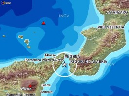 Forte scossa di terremoto nello Stretto, magnitudo 3.1