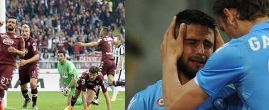 Serie A: Urlo Napoli, per Champions ed Europa League si deciderà in volata. Juve ko, derby al Toro