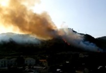 Fiamme tra Galati e Mili, in fumo ettari di colline