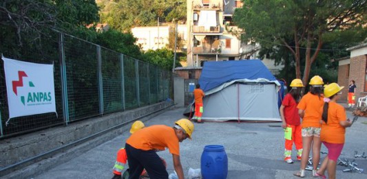 Volontariato in protezione civile, campo scuola a Saponara: 36 ragazzi coinvolti