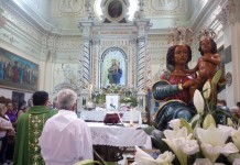 Frana la strada per il Santuario della Madonna della Montagna