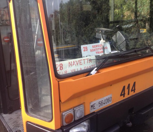 Maltempo: tranvia interrotta da Zir a Piazza Dante, attivo bus-navetta