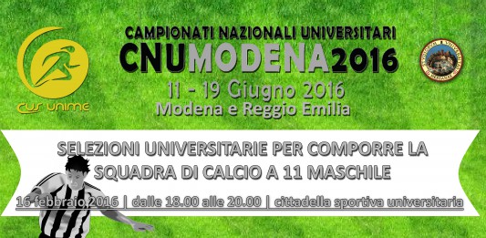 Unime: cercasi calciatori per i Campionati Nazionali Universitari, aperte le selezioni