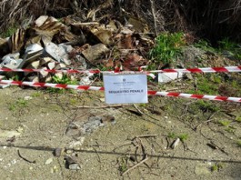 Naso: abbandono e deposito incontrollato di rifiuti speciali. Sequestrata un’area di oltre 300 mq.