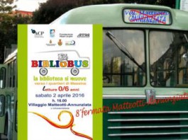 Bibliobus: il 2 aprile al Villaggio Matteotti