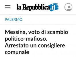 Repubblica anticipa un blitz: arresti per voto di scambio politico mafioso. Coinvolto un consigliere comunale