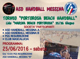 Handball: L’ASD Handball Messina organizza il torneo maschile “Portorosa Beach Handball”