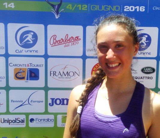 Tennis-“Internazionali d’Italia under 14- Federica Sacco la prima finalista dello “Stagno d’Alcontres”. Nel doppio maschile trionfano Lorens e Snitari