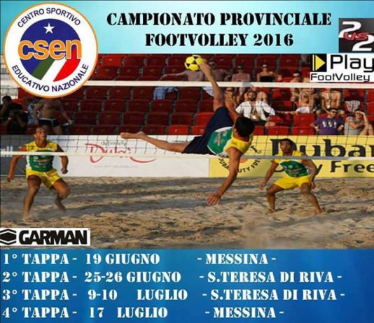 Domenica 10 luglio la terza tappa del Campionato Provinciale CSEN di Footvolley