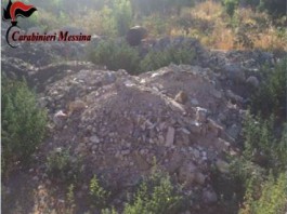 Scaletta Zanclea: Scoperta discarica abusiva di rifiuti speciali, denunciato un imprenditore edile
