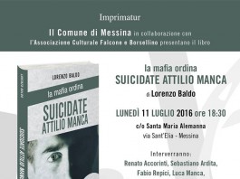 “Suicidate Attilio Manca”, il nuovo libro di Lorenzo Baldo presentato a Santa Maria Alemanna