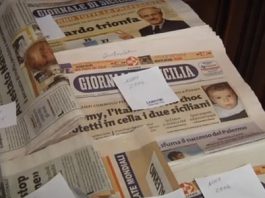 Sparite le copie del Giornale di Sicilia ad Agrigento