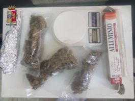 Controlli antidroga: la Polizia sequestra 372 grammi di marijuana. Un arresto in flagranza e una denuncia