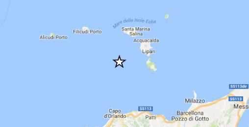 Terremoto alle Eolie di magnitudo 4, avvertito anche e Messina