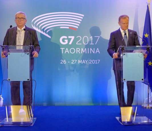 G7, parola all’Europa: Junker e Tusk su terrorismo e immigrazione (il video integrale della conferenza stampa)