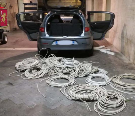 Furti di rame sulla linea ferrata: arrestati dalla Polizia tre pregiudicati messinesi