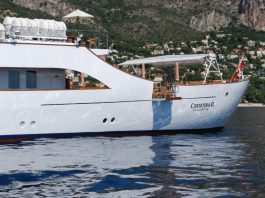 Estate da Vip: lo yacht di Onassis ormeggiato a Lipari