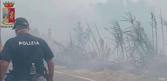 Fiamme sulle colline di Fondo Fucile: minorenni i responsabili bloccati dalla Polizia