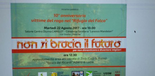 22 agosto 2007. 10 anni dopo la Strage del Rifugio del Falco nessun colpevole. Martedi prossimo in ricordo di Lucia Natoli