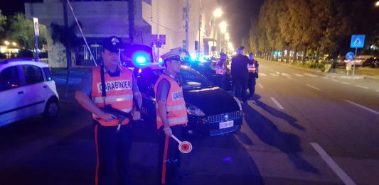 Movida: controlli massicci dei Carabinieri nella notte, “bilancio pesante”