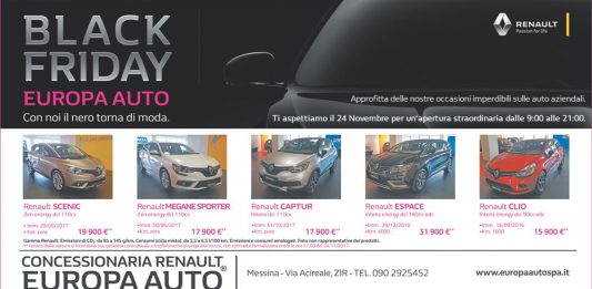Black Friday: iniziativa speciale e vantaggiosa da Europa Auto