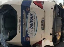 Bus si ribalta nei pressi di Villa San Giovanni, diversi feriti