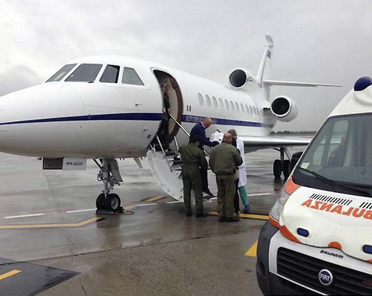 Da Taormina a Roma, un Falcon 900 dell’aeronautica militare in volo per salvare un bimbo di 1 anno e mezzo