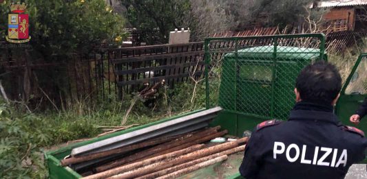 Sorpreso a rubare materiale edile. Arrestato dalla Polizia