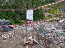 Polizia Metropolitana: sequestro di una discarica abusiva a Bisconte