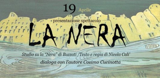 Presentazione spettacolo “La Nera”: studio su Buzzati giovedì 19 aprile alla libreria Colapesce