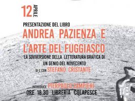 “Andrea Pazienza e l’arte del fuggiasco” di Cristante alla libreria Colpasce giovedì 12 aprile