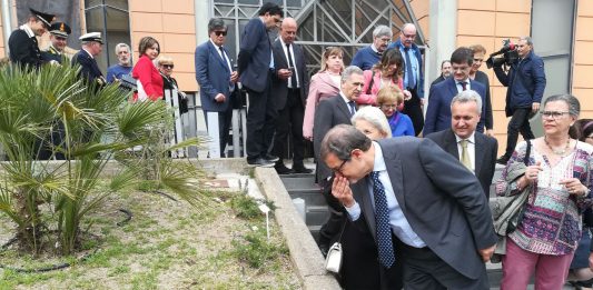 Nello Musumeci in visita al MuME per l’inaugurazione del Giardino Mediterraneo
