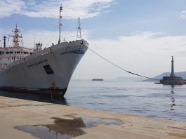 A Messina la nave di ricerca oceanografica della Marina russa “Admiral Vladimirskiy”