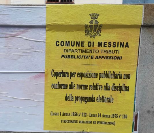 Divieto di affissione dei manifesti elettorali di notte