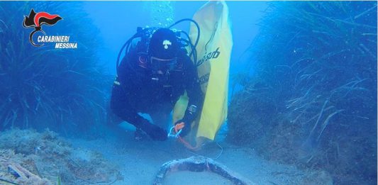 I Carabinieri del Nucleo Subacquei di Messina riportano alla luce un’ancora di epoca romana