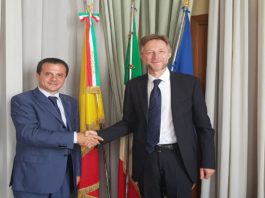 Palazzo dei Leoni, visita di cortesia del Console generale di Ucraina a Napoli Viktor Hamotskyi