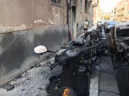 Incendio nella notte in via Pepe, paura fra i residenti