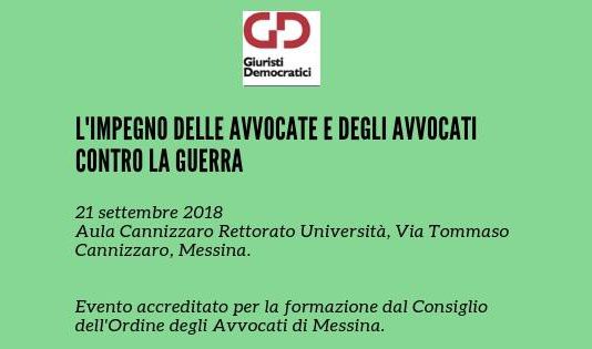 L’impegno delle Avvocate e degli Avvocati contro la guerra: venerdì il convegno